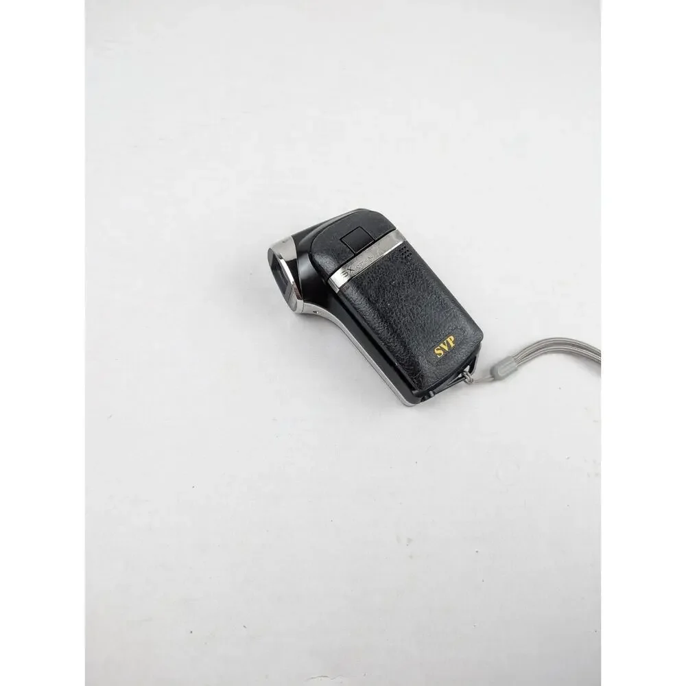 SVP HD Camcorder Digital Video Camera Flip Screen 20X Zoom Untested Black